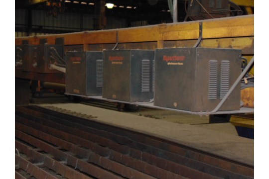 Esab 100 Foot x 24 Foot Plasma Cutter, Machine ID: 8033